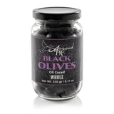 Auzoud Oil-Cured Black Olives, Whole, Supports North African Women Farmers, 100% Natural, Hand-Picked, 230 g (8.1 oz)