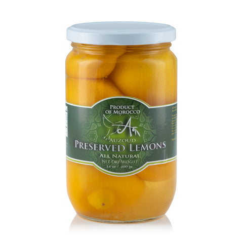 Auzoud All-Natural Preserved Lemons, 400g (Pack of 6)