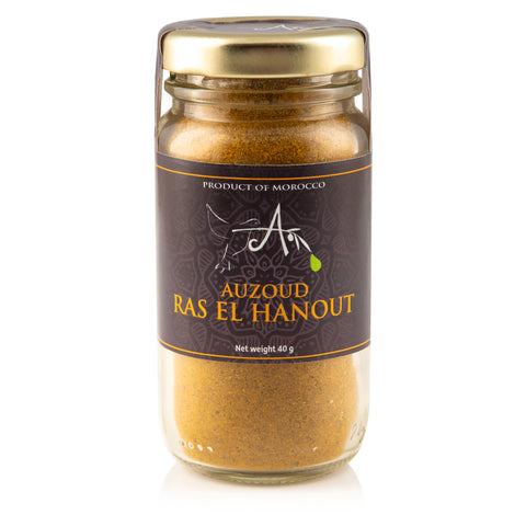 Auzoud Ras El Hanout Spice Blend, Support North African Women Farmers, 100% Natural, 50 gr (1.76 oz)